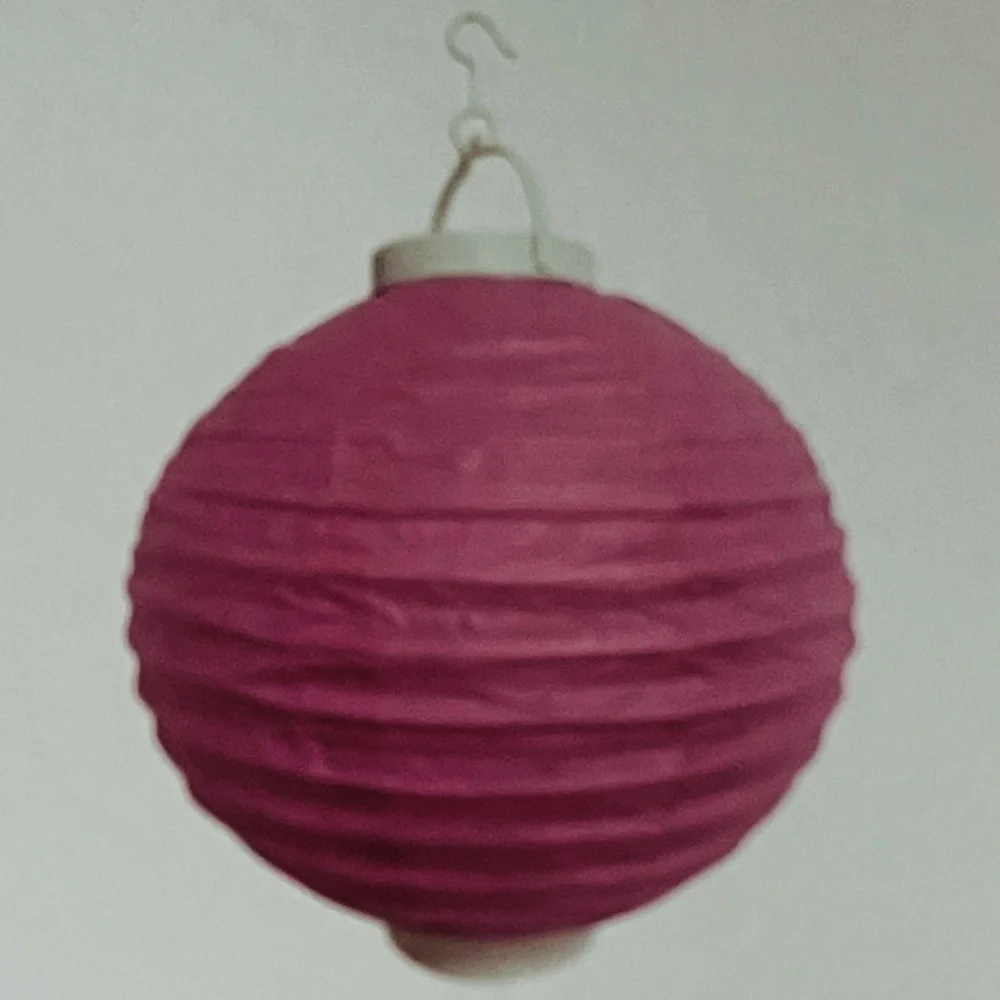Paper Lantern with LED - Pink